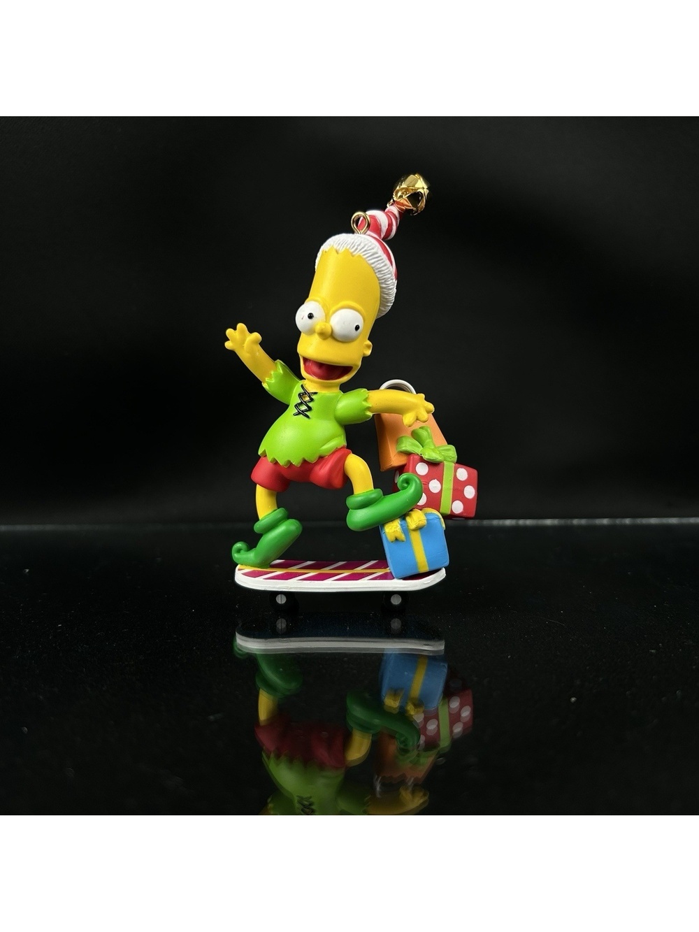 Vintage The Simpsons Bart Cowabunga Christmas Ornament 1998 Carlton No Box